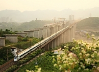Travessia ferroviária Lanzhou-Chongqing - Ponte do rio Jialing